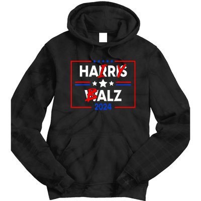 Funny Harris Walz 24 Hairy Balz 2024 Meme Democratics Vote Tie Dye Hoodie