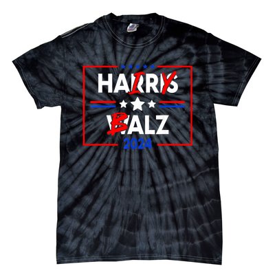 Funny Harris Walz 24 Hairy Balz 2024 Meme Democratics Vote Tie-Dye T-Shirt