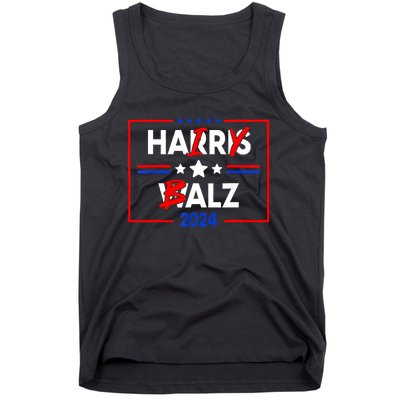 Funny Harris Walz 24 Hairy Balz 2024 Meme Democratics Vote Tank Top