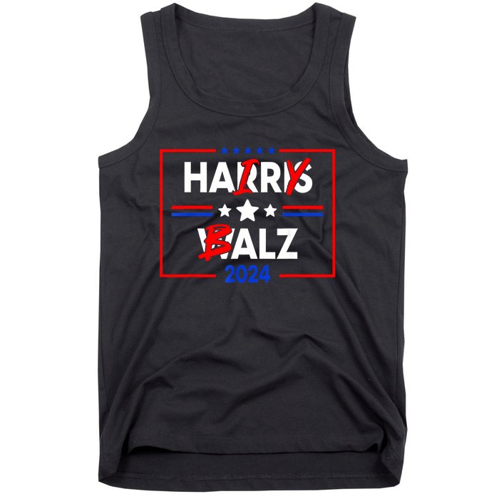 Funny Harris Walz 24 Hairy Balz 2024 Meme Democratics Vote Tank Top