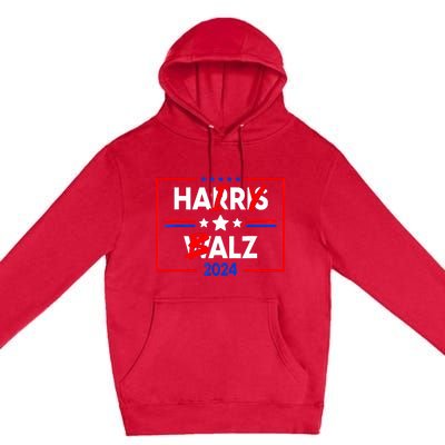 Funny Harris Walz 24 Hairy Balz 2024 Meme Democratics Vote Premium Pullover Hoodie