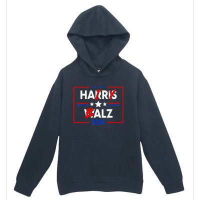 Funny Harris Walz 24 Hairy Balz 2024 Meme Democratics Vote Urban Pullover Hoodie