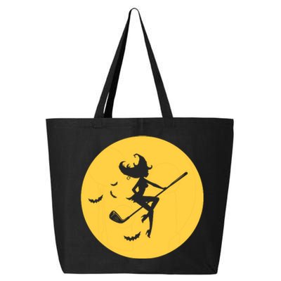 Funny Halloween Witch Golf Stick Golfer Golfing Premium 25L Jumbo Tote