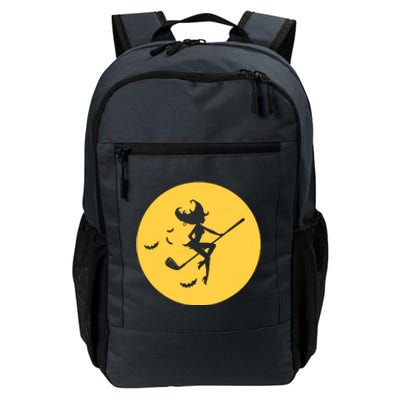 Funny Halloween Witch Golf Stick Golfer Golfing Premium Daily Commute Backpack