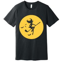 Funny Halloween Witch Golf Stick Golfer Golfing Premium Premium T-Shirt