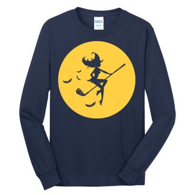 Funny Halloween Witch Golf Stick Golfer Golfing Premium Tall Long Sleeve T-Shirt