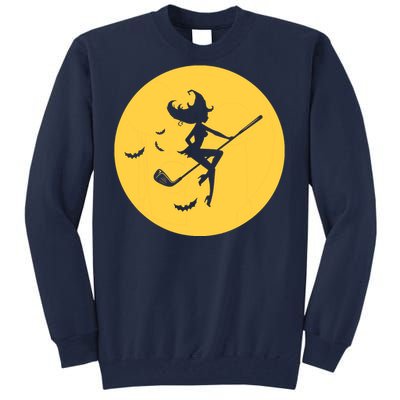 Funny Halloween Witch Golf Stick Golfer Golfing Premium Tall Sweatshirt