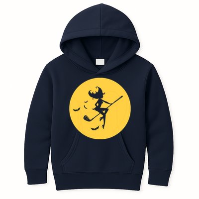 Funny Halloween Witch Golf Stick Golfer Golfing Premium Kids Hoodie