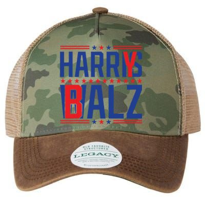 Funny Harris Walz 24 Harry Balz 2024 Meme Democratics Vote Legacy Tie Dye Trucker Hat