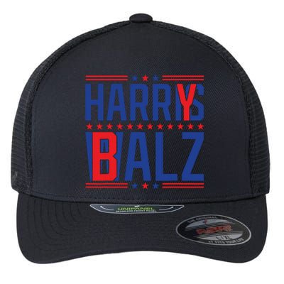 Funny Harris Walz 24 Harry Balz 2024 Meme Democratics Vote Flexfit Unipanel Trucker Cap