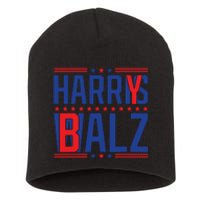 Funny Harris Walz 24 Harry Balz 2024 Meme Democratics Vote Short Acrylic Beanie