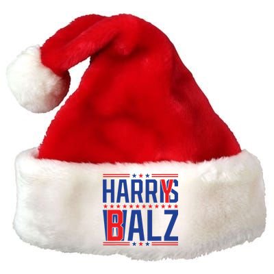 Funny Harris Walz 24 Harry Balz 2024 Meme Democratics Vote Premium Christmas Santa Hat