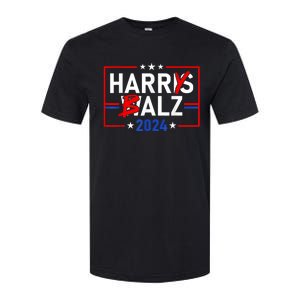 Funny Harris Walz 24 Harry Balz 2024 Meme Democratics Vote Softstyle CVC T-Shirt