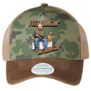 Feet Hangin We Bangin Trump Duck Hunting Legacy Tie Dye Trucker Hat