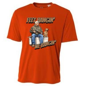 Feet Hangin We Bangin Trump Duck Hunting Cooling Performance Crew T-Shirt