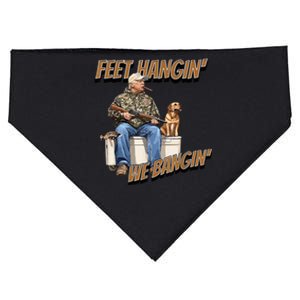 Feet Hangin We Bangin Trump Duck Hunting USA-Made Doggie Bandana