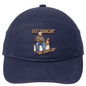 Feet Hangin We Bangin Trump Duck Hunting 7-Panel Snapback Hat