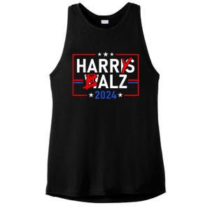 Funny Harris Walz 24 Harry Balz 2024 Meme Democratics Vote Ladies PosiCharge Tri-Blend Wicking Tank