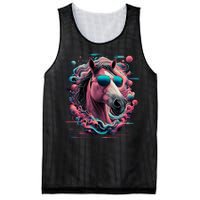 Funny Horse Wearing Sunglasses Abstract Art Tall Sweatshirt Mesh Reversible Basketball Jersey Tank