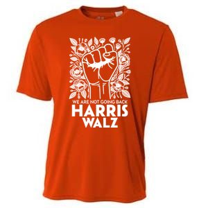 Floral Harris Walz We Are Not Going Back Gift Cooling Performance Crew T-Shirt