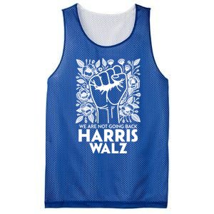 Floral Harris Walz We Are Not Going Back Gift Mesh Reversible Basketball Jersey Tank