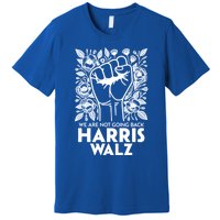 Floral Harris Walz We Are Not Going Back Gift Premium T-Shirt