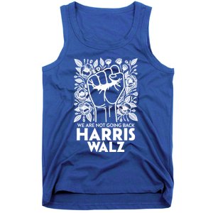 Floral Harris Walz We Are Not Going Back Gift Tank Top