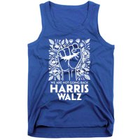 Floral Harris Walz We Are Not Going Back Gift Tank Top