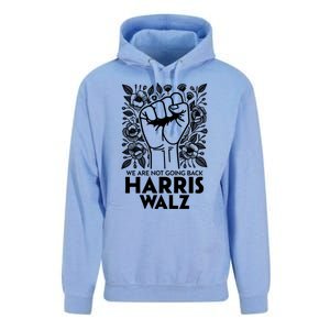 Floral Harris Walz We Are Not Going Back Gift Unisex Surf Hoodie