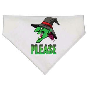 Funny Halloween Witch Please Gift USA-Made Doggie Bandana