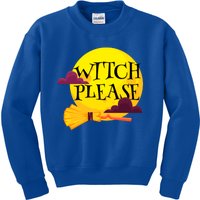 Funny Halloween Witch Please Gift Kids Sweatshirt