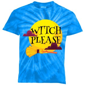 Funny Halloween Witch Please Gift Kids Tie-Dye T-Shirt