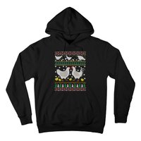 Funny Holiday Xmas Gift Chicken Ugly Christmas Farm Animal Hoodie