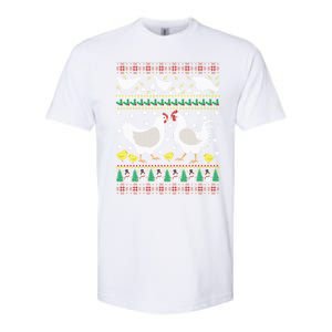 Funny Holiday Xmas Gift Chicken Ugly Christmas Farm Animal Softstyle CVC T-Shirt