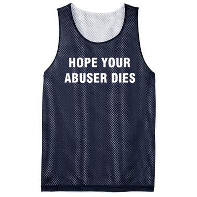 Funny Hope Your Abuser Dies Mesh Reversible Basketball Jersey Tank