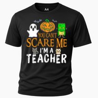 Funny Halloween You Can't Scare Me I'm A Teacher Cooling Performance Crew T-Shirt