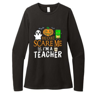 Funny Halloween You Can't Scare Me I'm A Teacher Womens CVC Long Sleeve Shirt