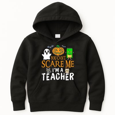 Funny Halloween You Can't Scare Me I'm A Teacher Kids Hoodie