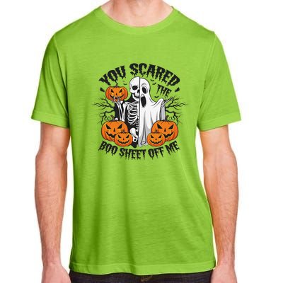 Funny Halloween You Scared Boo Sheet Off Me Adult ChromaSoft Performance T-Shirt