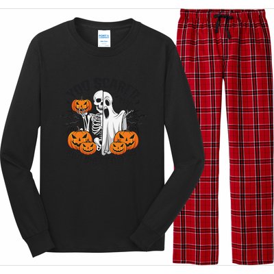 Funny Halloween You Scared Boo Sheet Off Me Long Sleeve Pajama Set