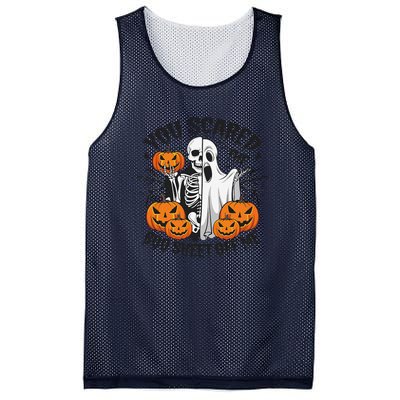 Funny Halloween You Scared Boo Sheet Off Me Mesh Reversible Basketball Jersey Tank