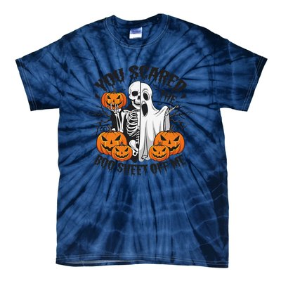 Funny Halloween You Scared Boo Sheet Off Me Tie-Dye T-Shirt