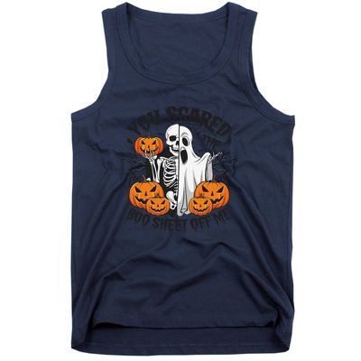 Funny Halloween You Scared Boo Sheet Off Me Tank Top