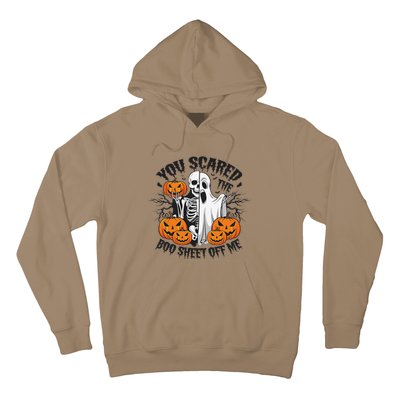 Funny Halloween You Scared Boo Sheet Off Me Hoodie