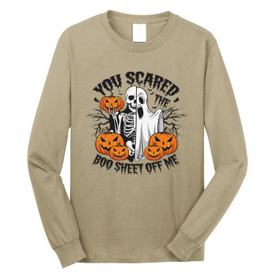 Funny Halloween You Scared Boo Sheet Off Me Long Sleeve Shirt