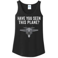 Funny Have You Seen This Plane? Funny Missing F35 Meme Ladies Essential Tank