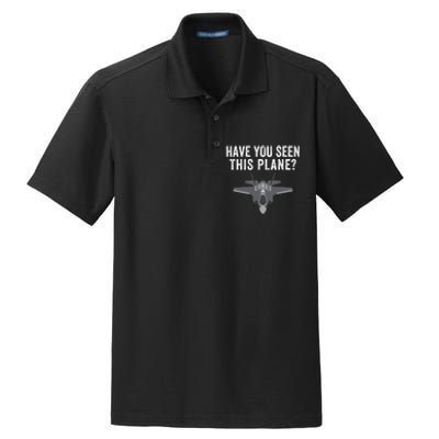 Funny Have You Seen This Plane? Funny Missing F35 Meme Dry Zone Grid Polo