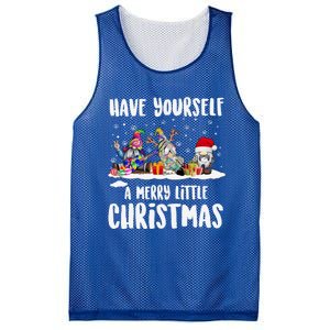 Funny Have Yourself A Merry Little Christmas Gift Mesh Reversible Basketball Jersey Tank