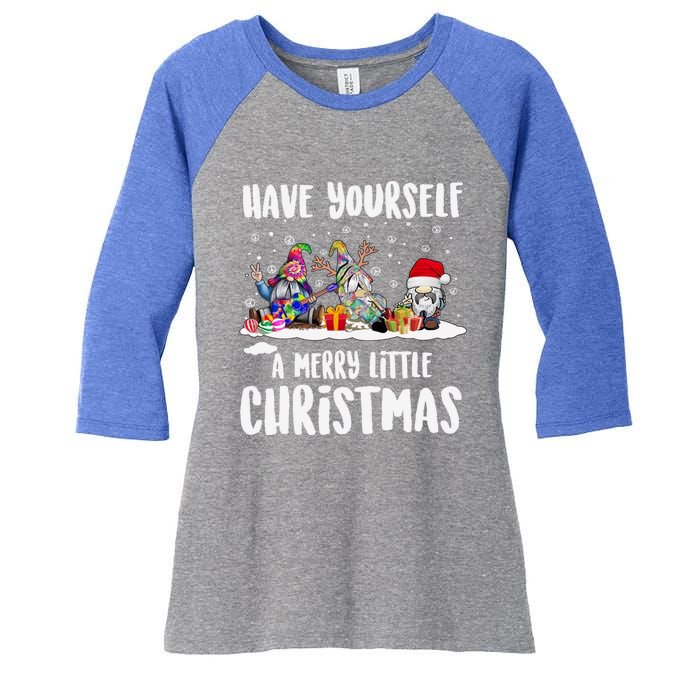 Funny Have Yourself A Merry Little Christmas Gift Women's Tri-Blend 3/4-Sleeve Raglan Shirt