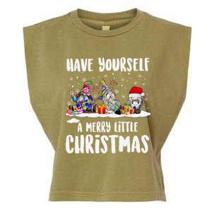 Funny Have Yourself A Merry Little Christmas Gift Garment-Dyed Women's Muscle Tee